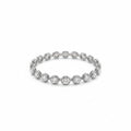 White Gold Bezel Set Round diamond bracelet