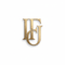 Logo - Gold monogram on a white background "IFJ"