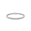White Gold Diamond bracelet on a white background