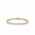 Inga Fine Jewelry Marquise Diamond Tennis Bracelet in 14k Yellow Gold with 7.26ctw Lab Grown Diamonds